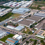 Industrial estate factories warehouse and storage facilities and land development